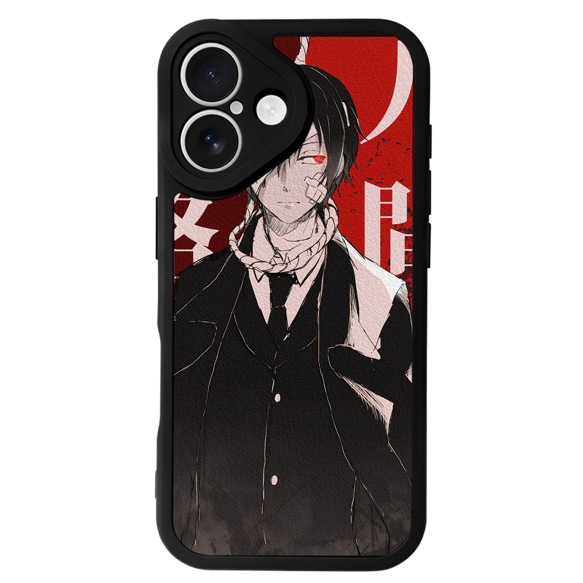 （画像用） 文豪ストレイドッグス Bungo Stray Dogs 【iPhone 16シリーズ対応】シリコンスマホケース（レザー調） 材質：シリコン